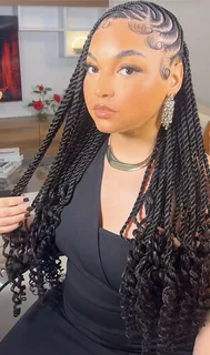 Stylist consulting with client