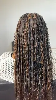 Boho Box Braids — Look 1
