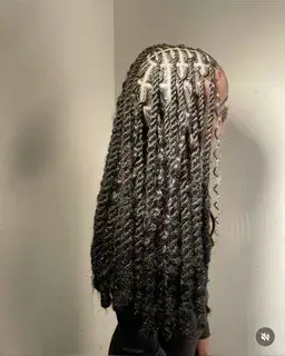 Boho Knotless Braids — Look 1