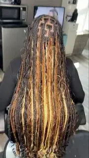 Boho Knotless Braids — Look 11