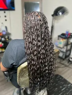 Boho Knotless Braids — Look 6