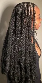 Boho Knotless Braids — Look 2